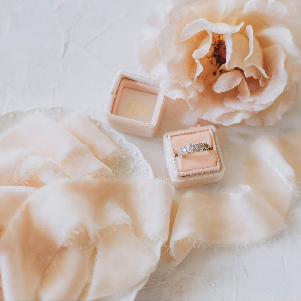 Champagne Velvet Ribbon - 4cm