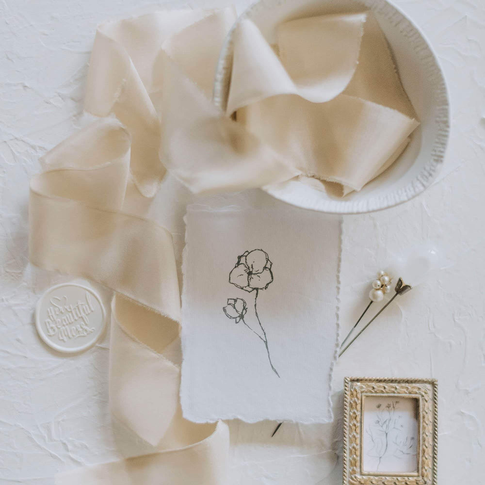 Bleached Wheat Classic Silk Ribbon